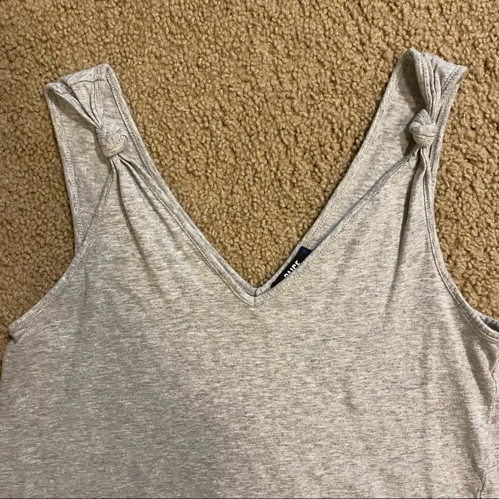 PAIGE Rylen V Neck Tank Heather Gray Size XS - Picture 3 of 4